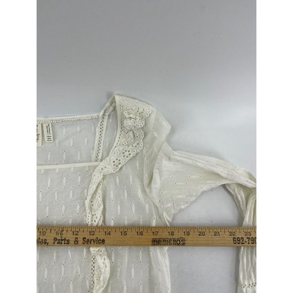 Anthropology Meadow Rue Women's Long Sleeve Crochet Boho Shirt Top Size Small - Picture 10 of 12